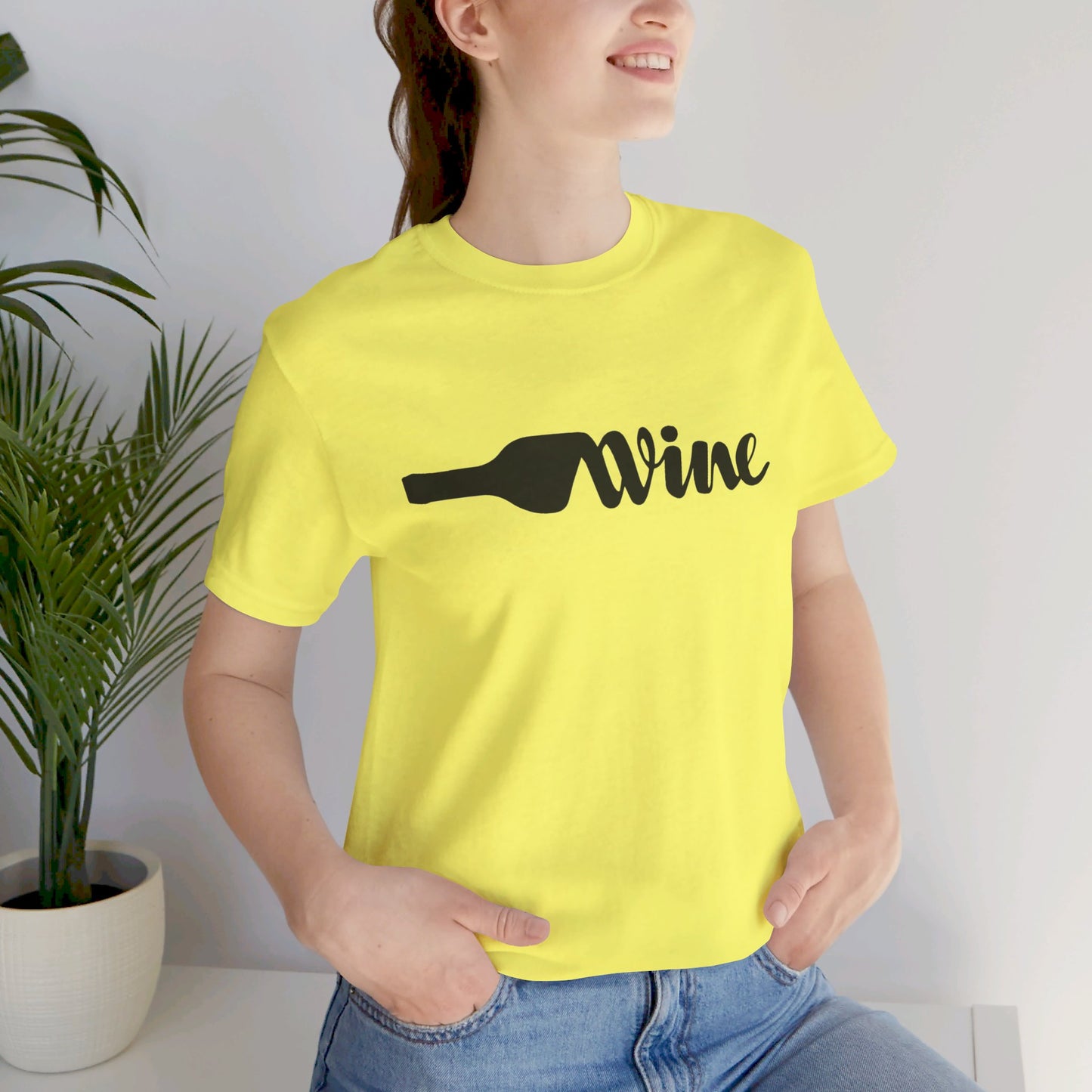 Wine Unisex Jersey Short Sleeve Tee