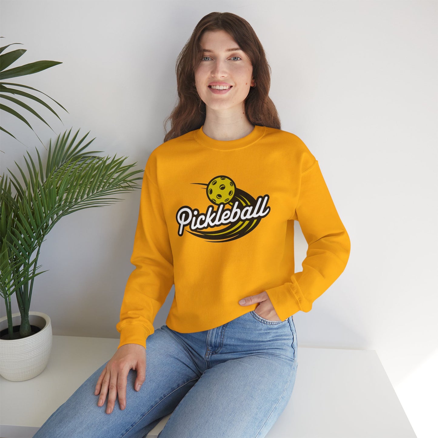 Pickleball Unisex Heavy Blend™ Crewneck Sweatshirt