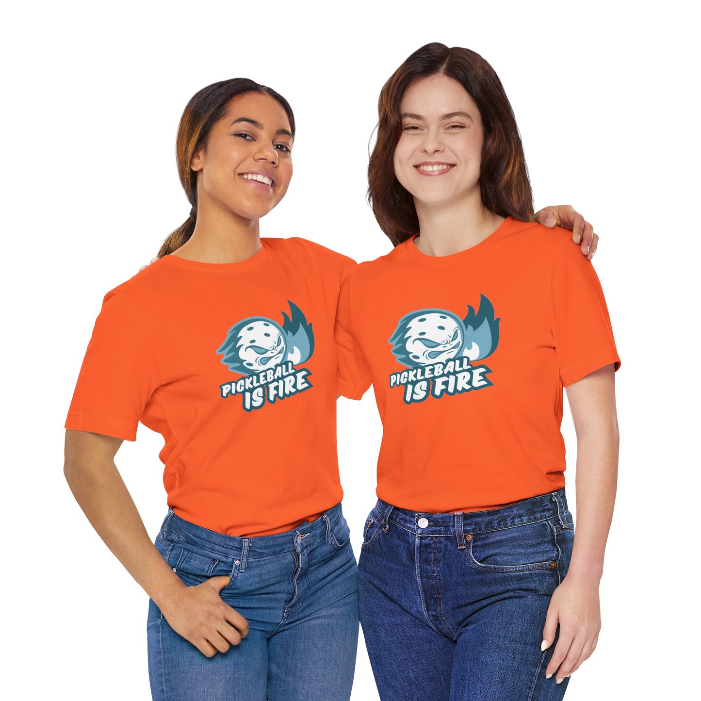 Pickleball Is Fire Unisex Jersey Short Sleeve Tee