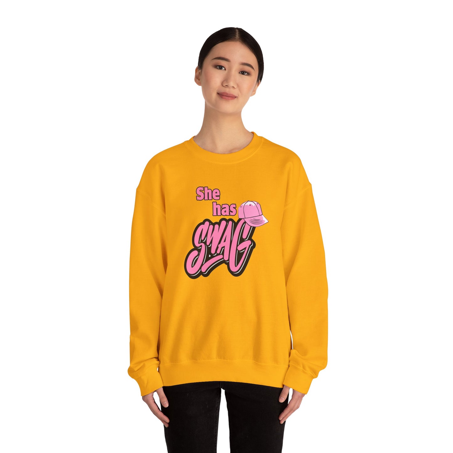 She Has Swag Unisex Heavy Blend™ Crewneck Sweatshirt