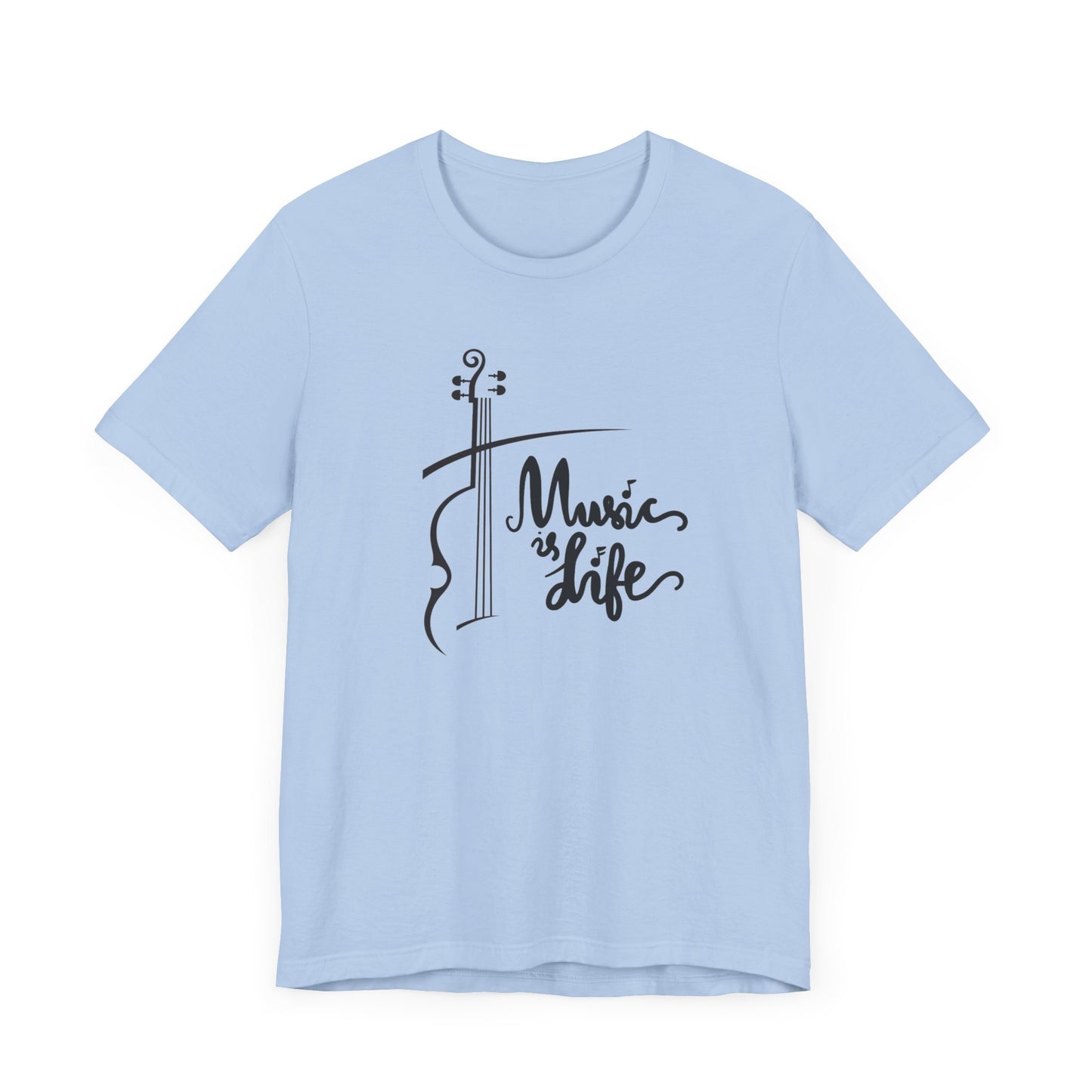 Music Is Life Unisex Jersey Short Sleeve Tee