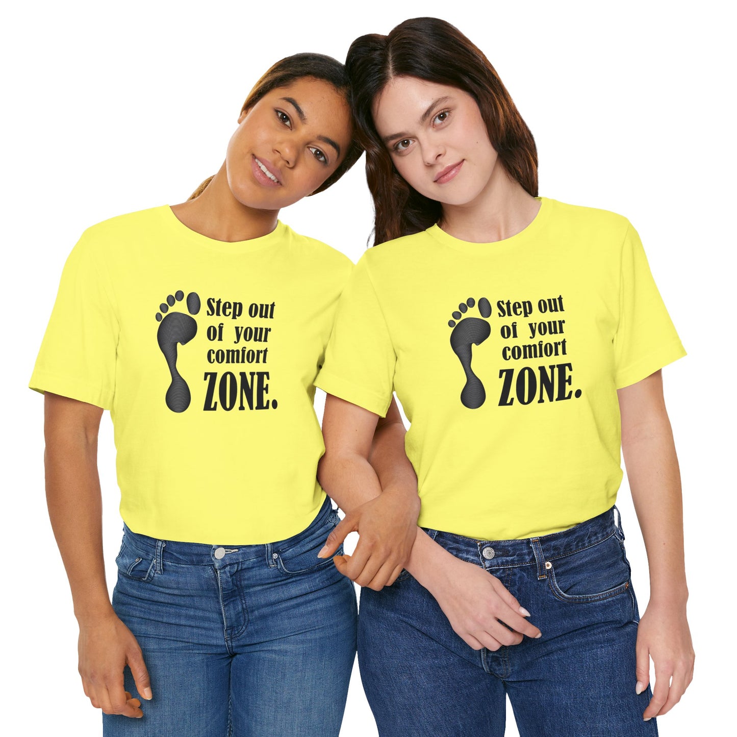 Step Out Your Comfort Zone Unisex Jersey Short Sleeve Tee