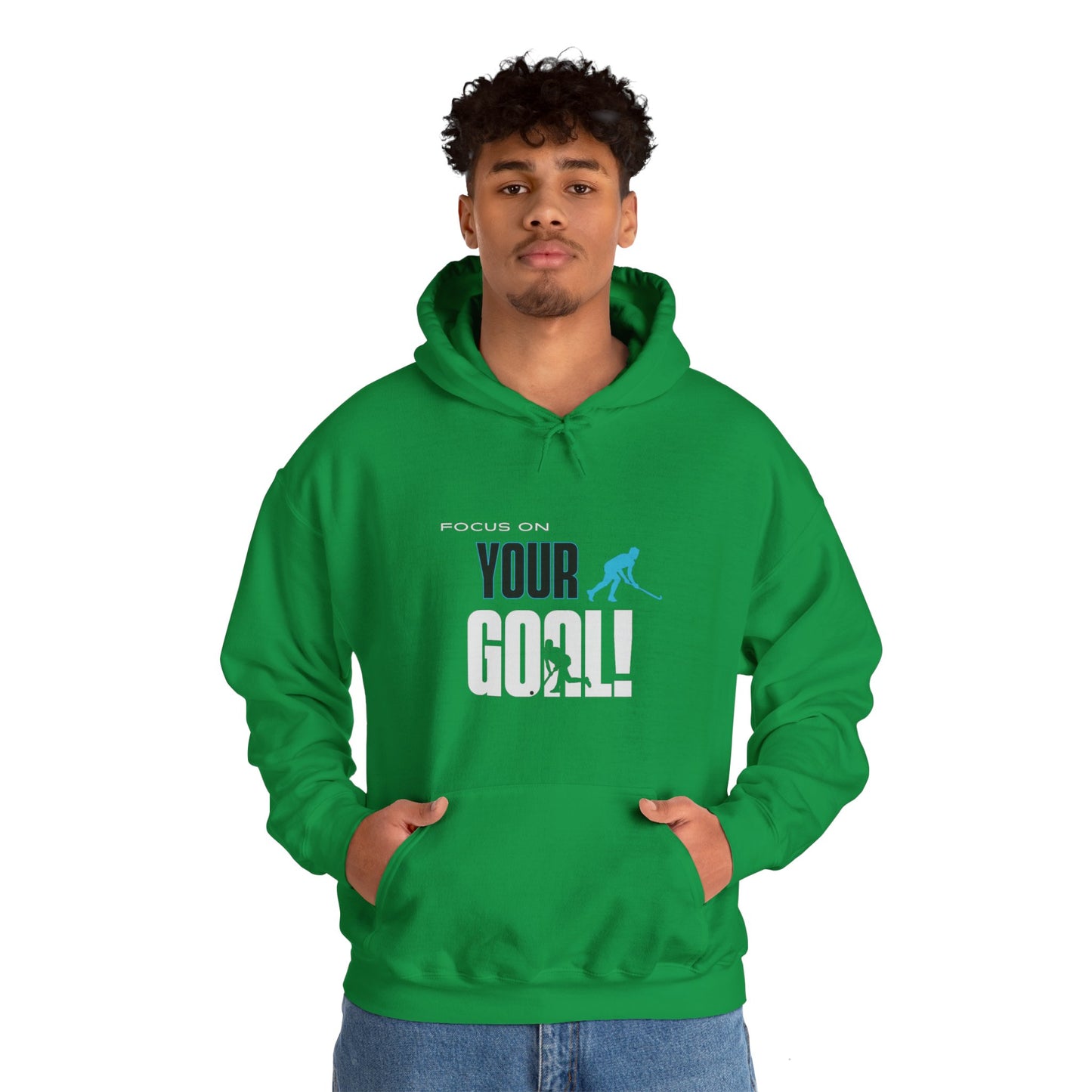 Focus On Your Goal Unisex Heavy Blend™ Hooded Sweatshirt