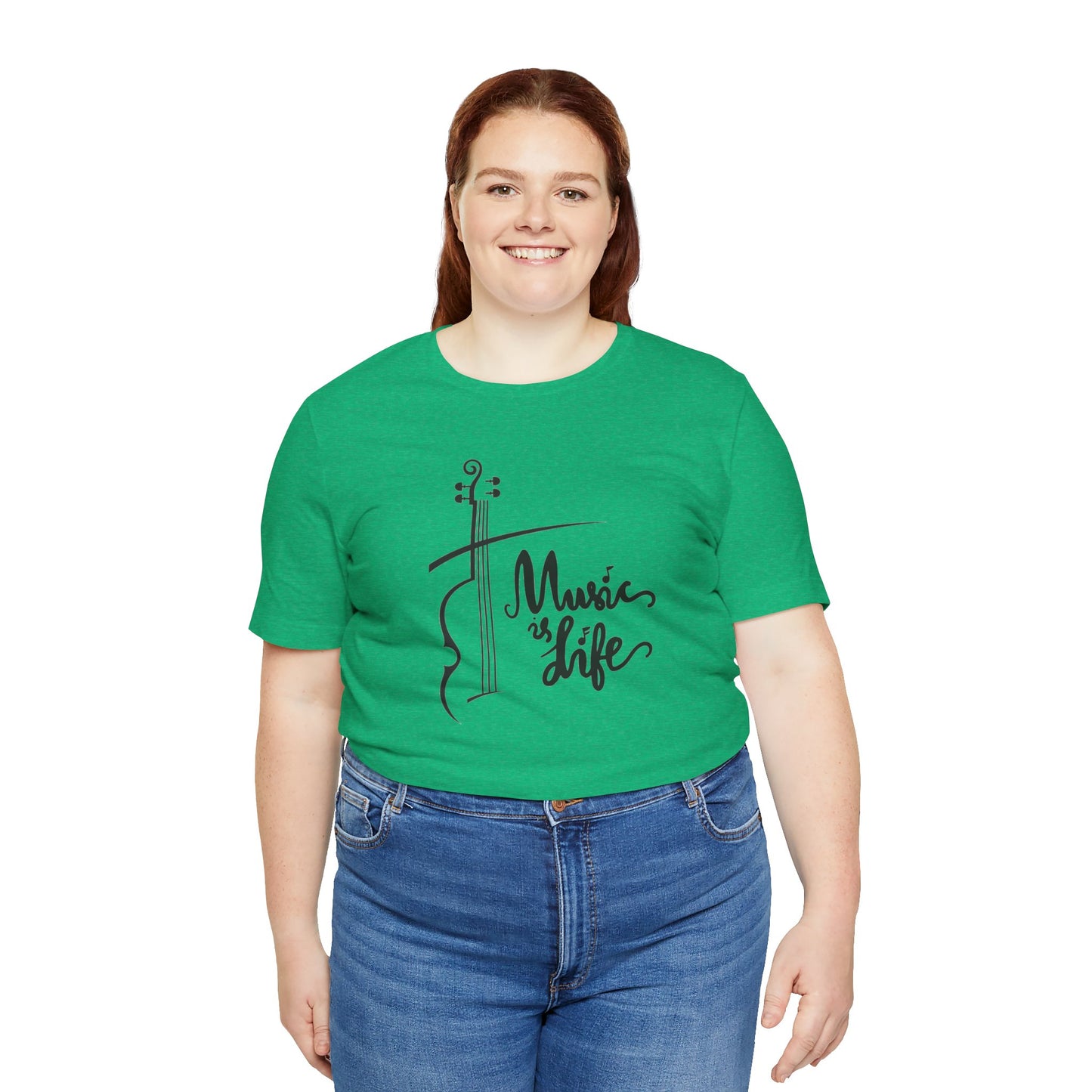 Music Is Life Unisex Jersey Short Sleeve Tee