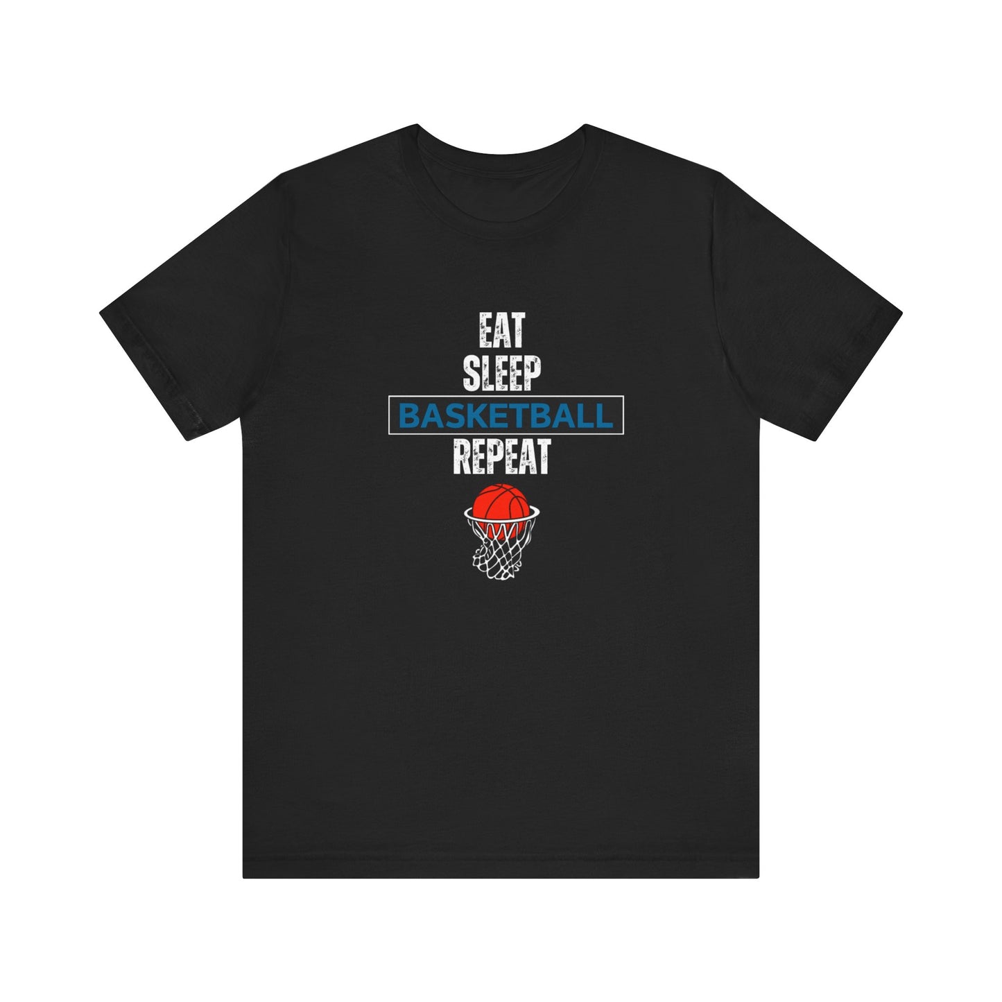 Eat, Sleep, Basketball, Repeat Unisex Jersey Short Sleeve Tee