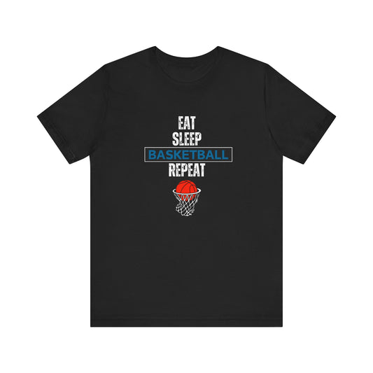 Eat, Sleep, Basketball, Repeat Unisex Jersey Short Sleeve Tee