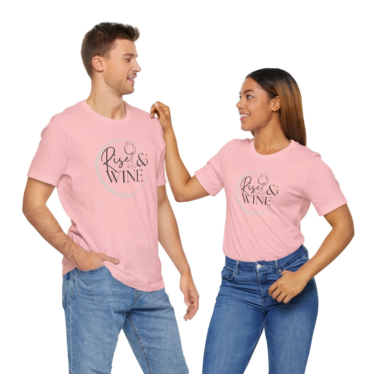 Rise And Wine Unisex Jersey Short Sleeve Tee