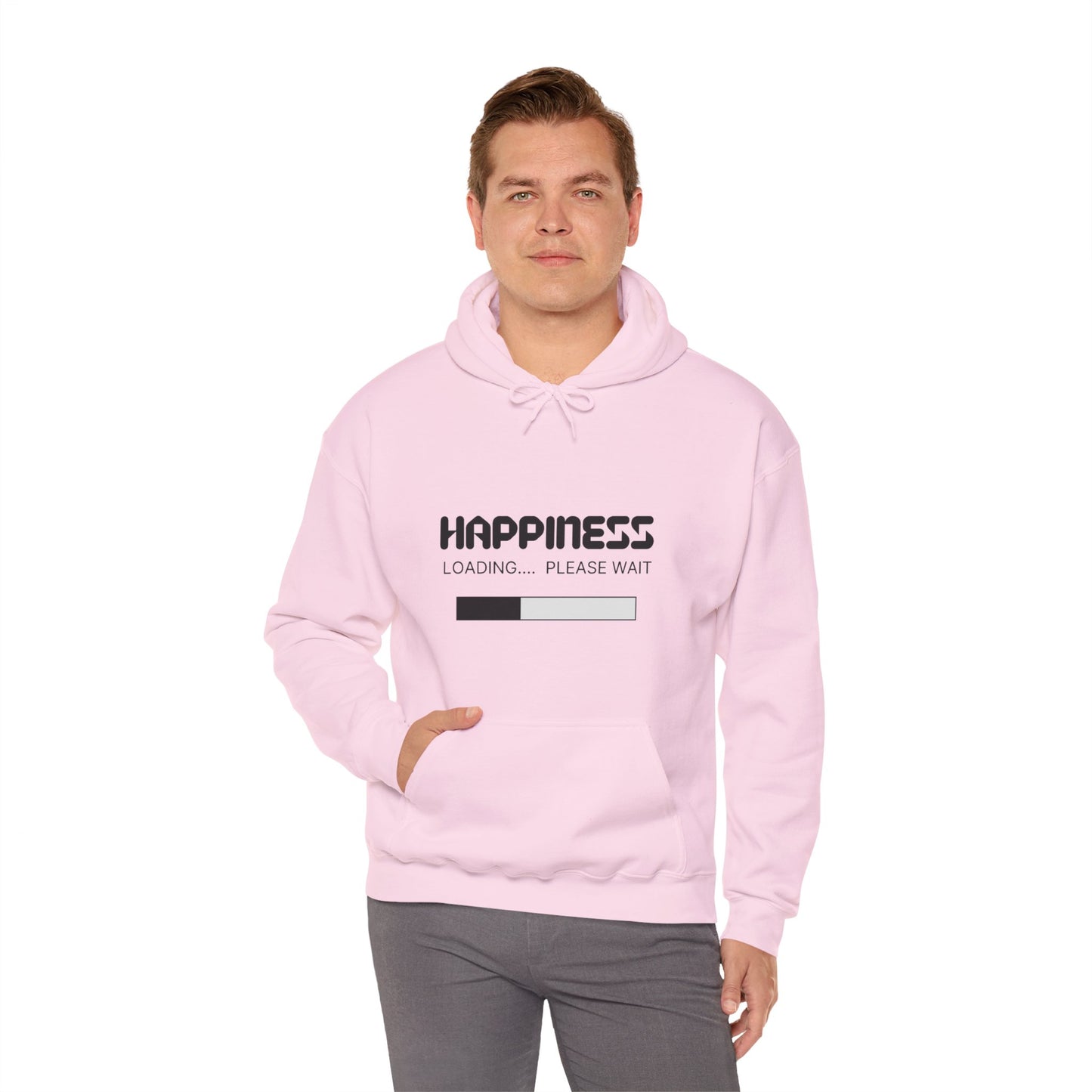 Happiness Loading Please Wait Unisex Heavy Blend™ Hooded Sweatshirt