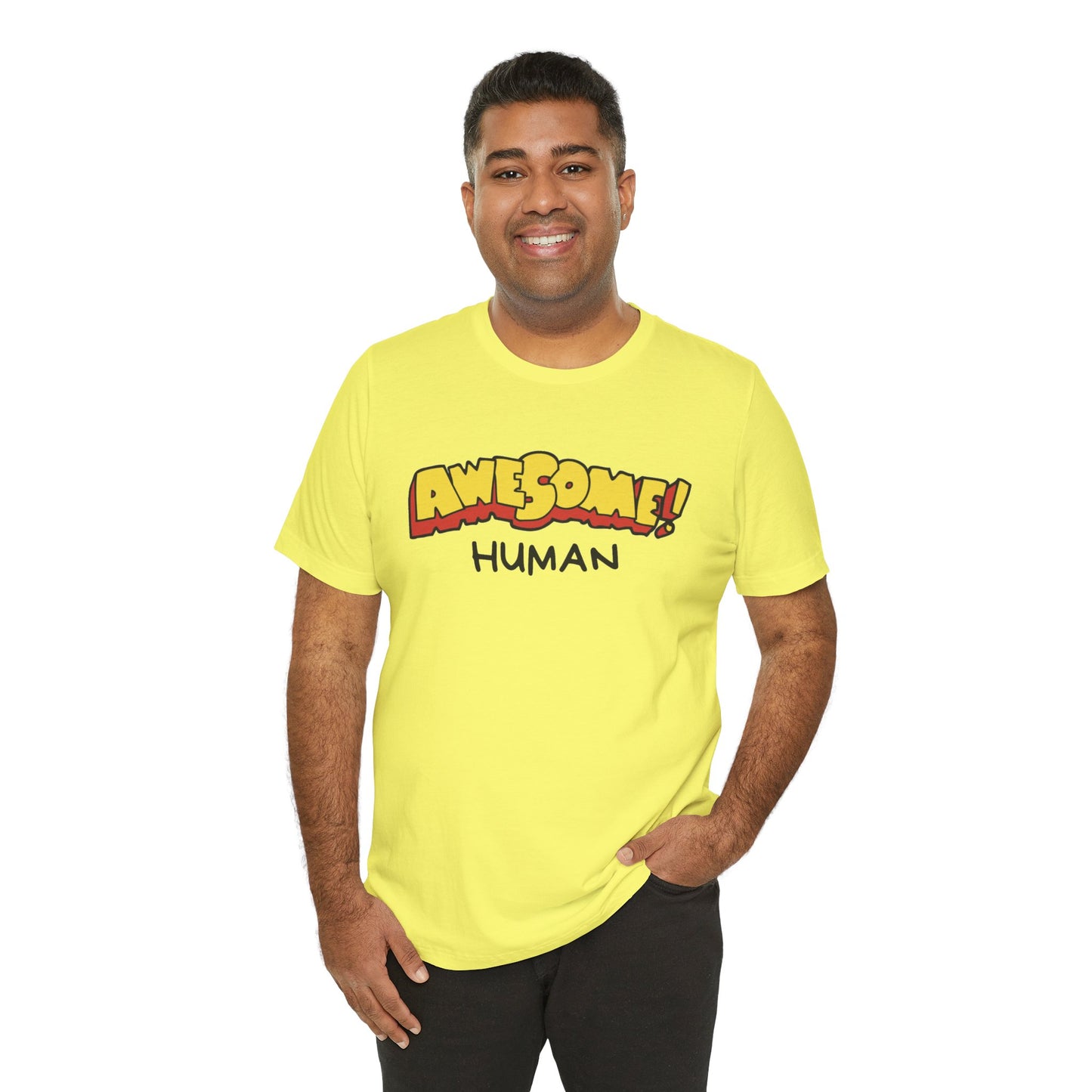 Awesome Human Unisex Jersey Short Sleeve Tee