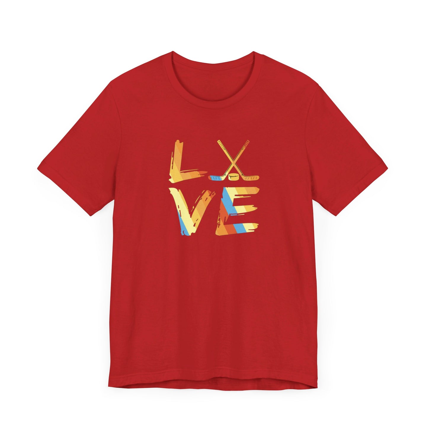 Love Hockey Unisex Jersey Short Sleeve Tee