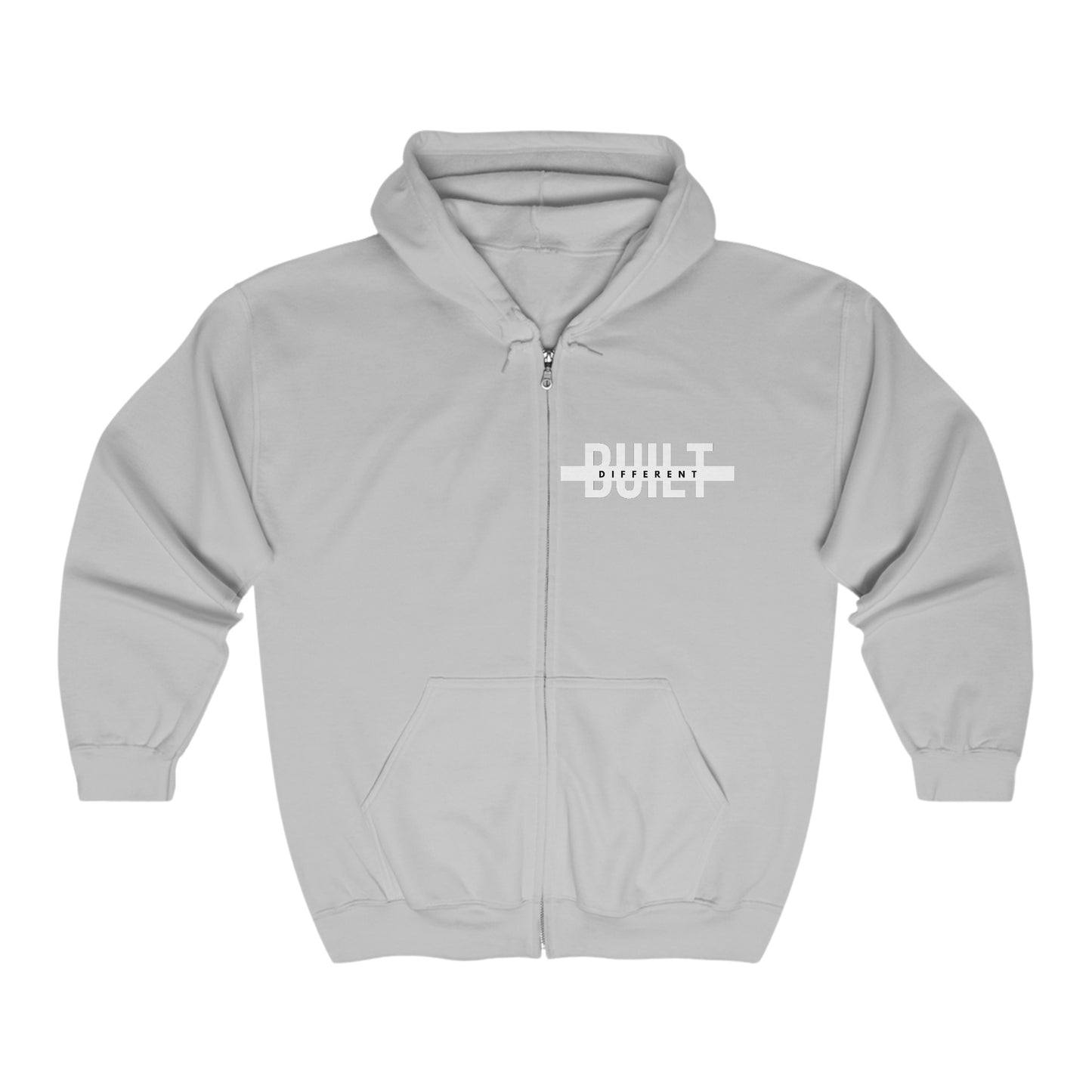 Built Different Unisex Heavy Blend™ Full Zip Hooded Sweatshirt