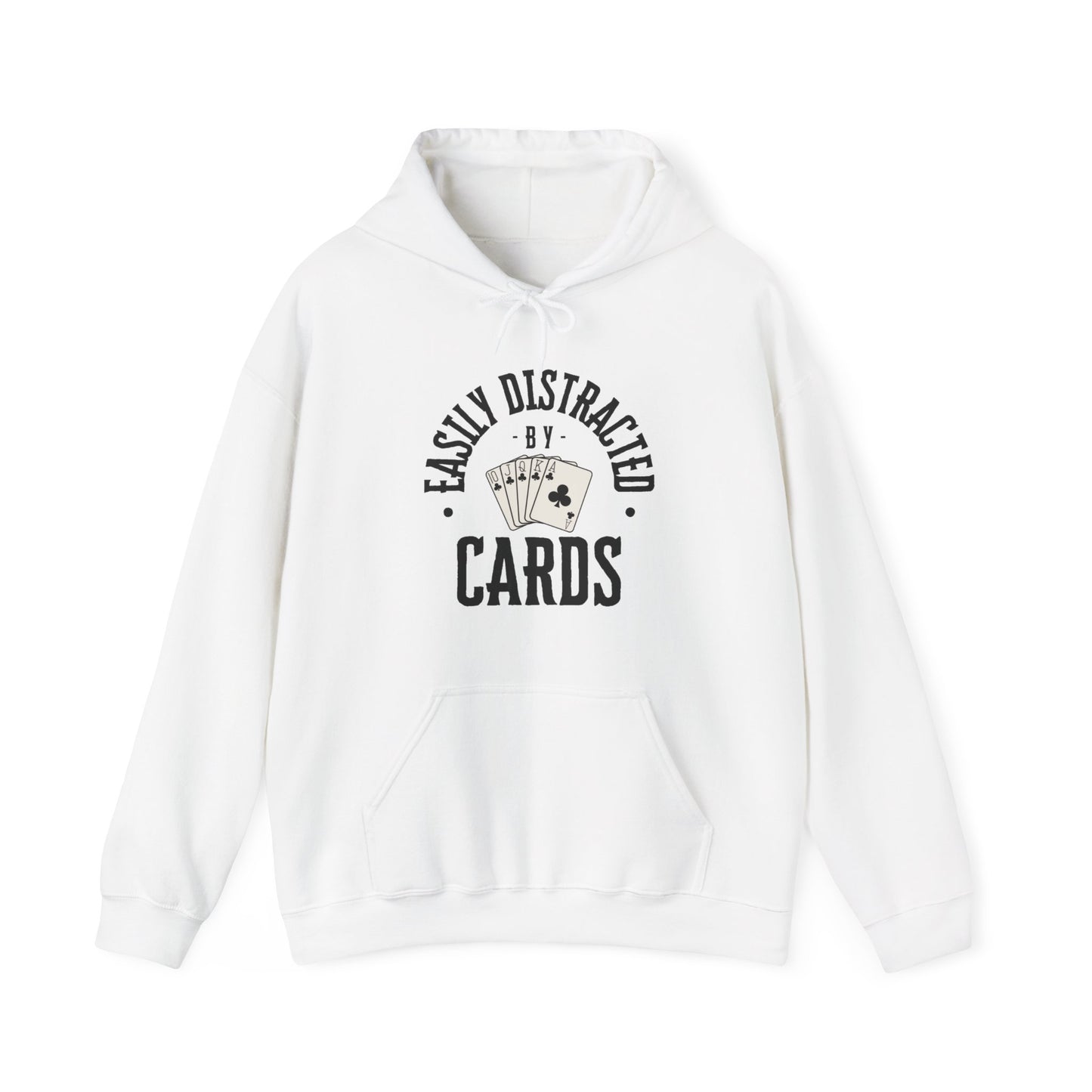 Poker/ Easily Distracted By Cards Unisex Heavy Blend™ Hooded Sweatshirt