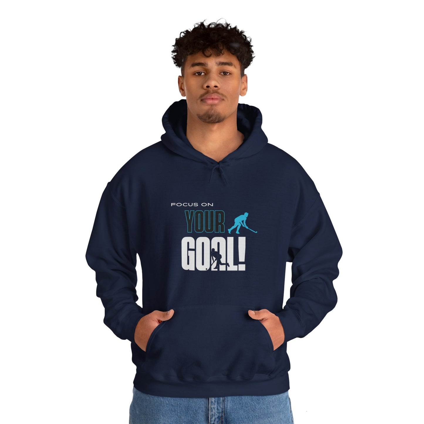 Focus On Your Goal Unisex Heavy Blend™ Hooded Sweatshirt