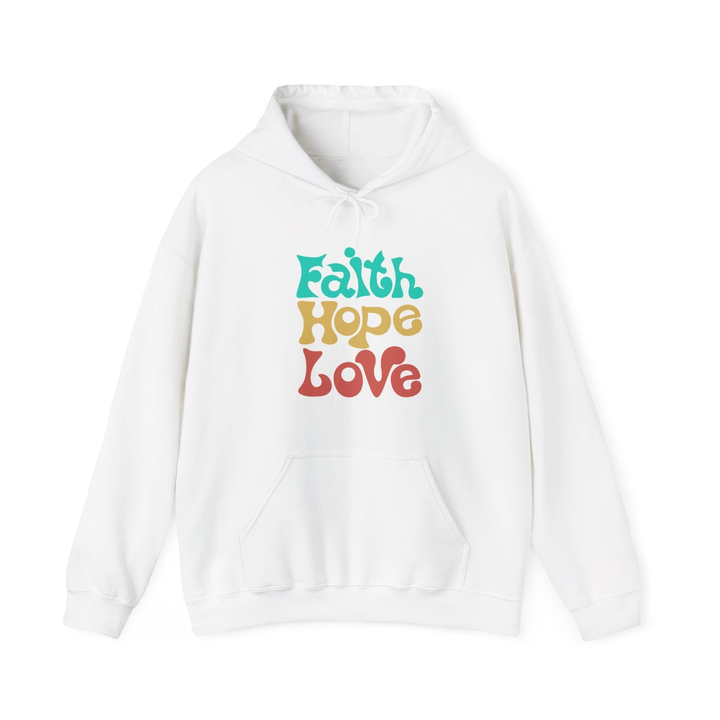 Faith Hope Love Unisex Heavy Blend™ Hooded Sweatshirt