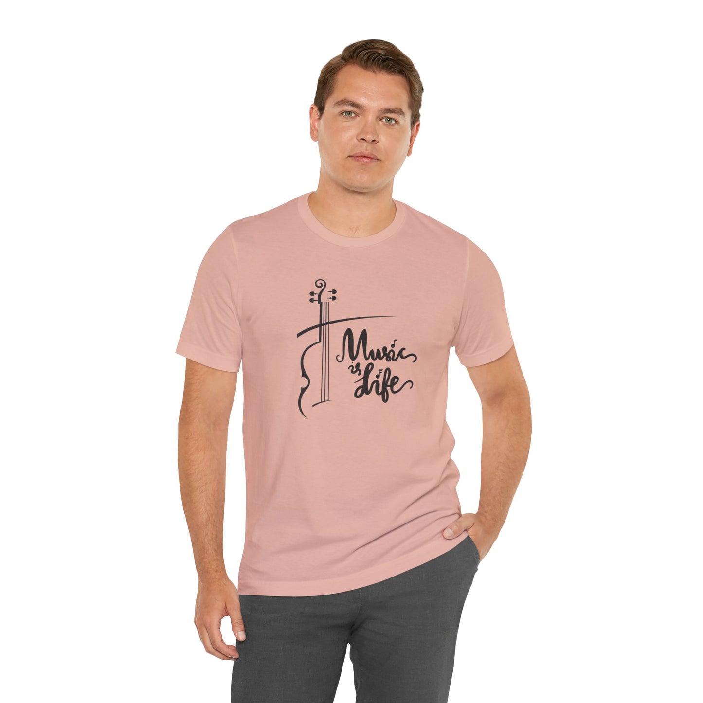 Music Is Life Unisex Jersey Short Sleeve Tee