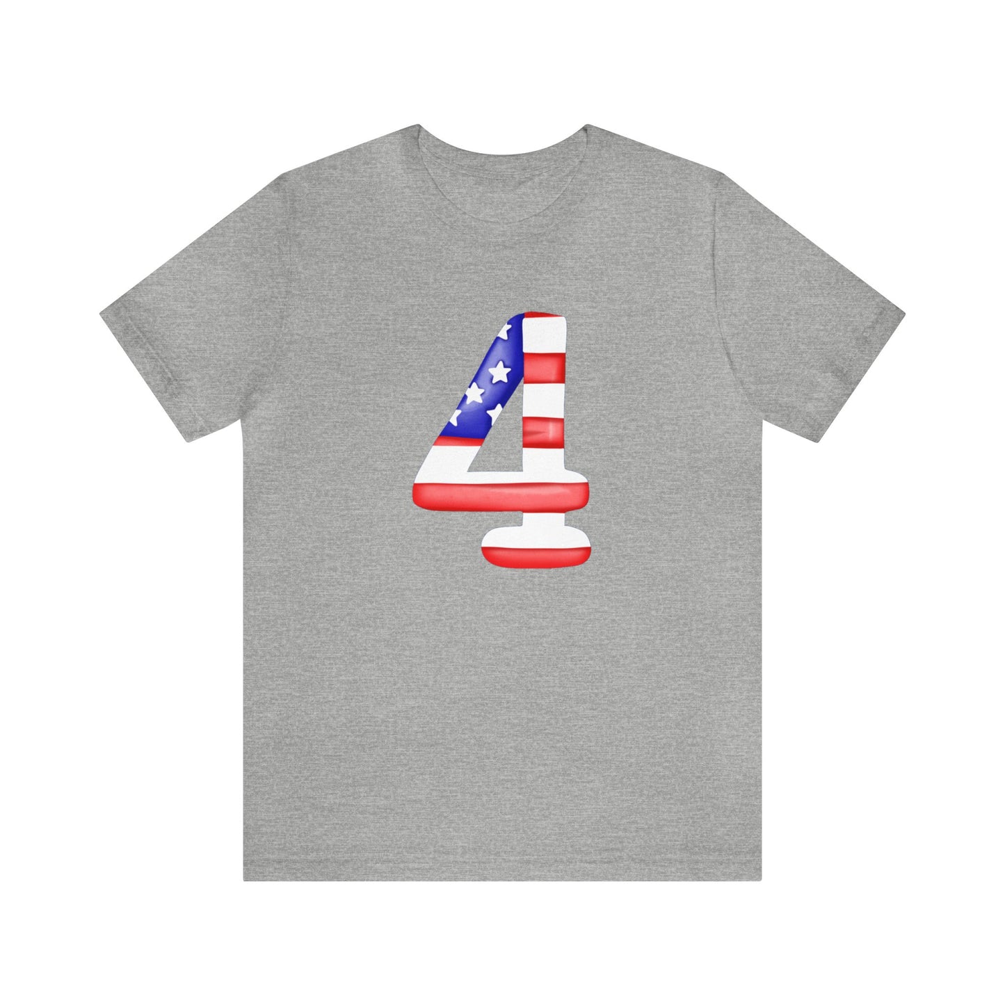 Fourth Red White Blue Unisex Jersey Short Sleeve Tee