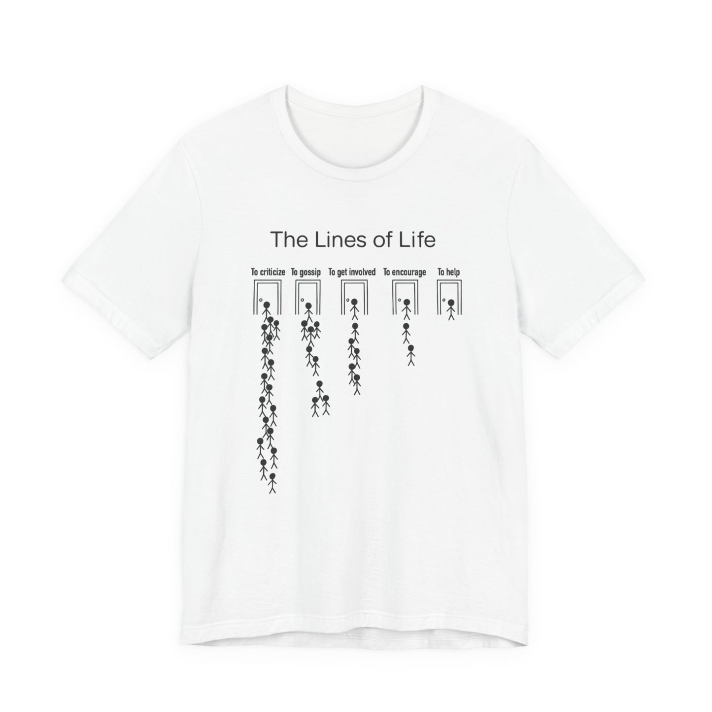 The Lines Of Life Unisex Jersey Short Sleeve Tee