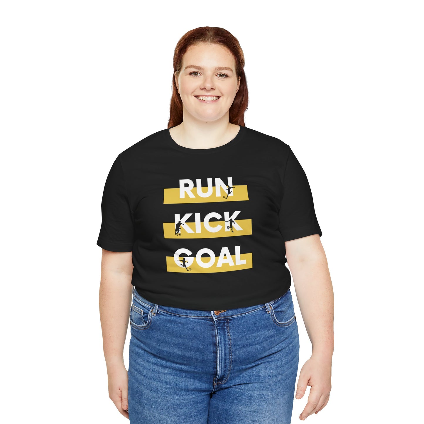 Soccer\ Run Kick Goal Unisex Jersey Short Sleeve Tee