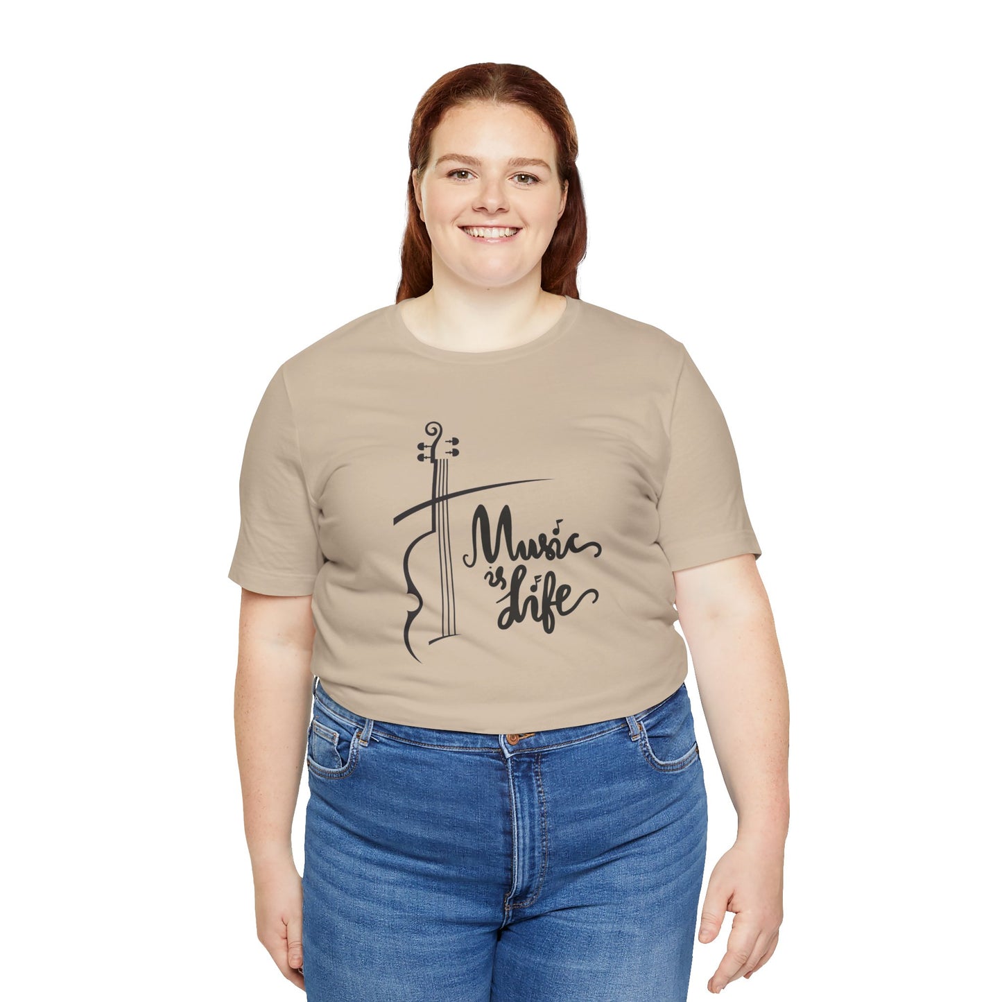 Music Is Life Unisex Jersey Short Sleeve Tee