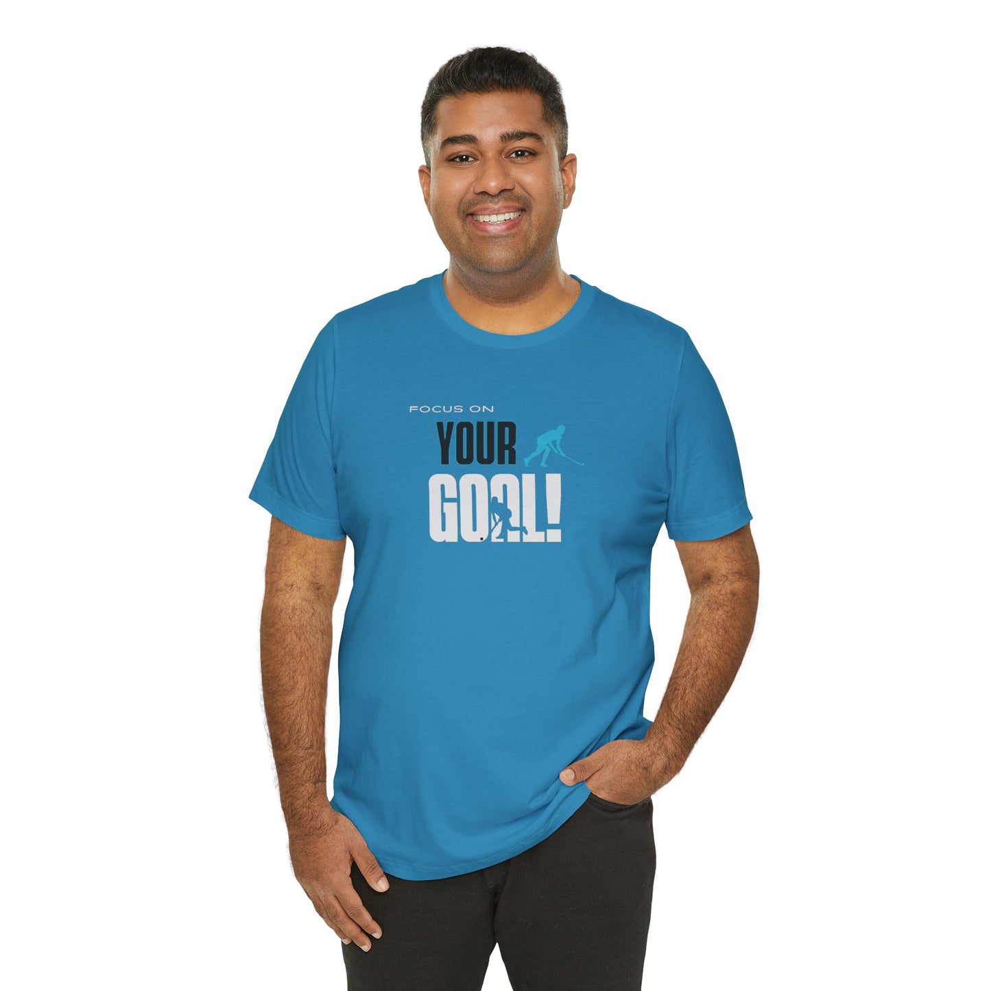 Focus On Your Goal Unisex Jersey Short Sleeve Tee