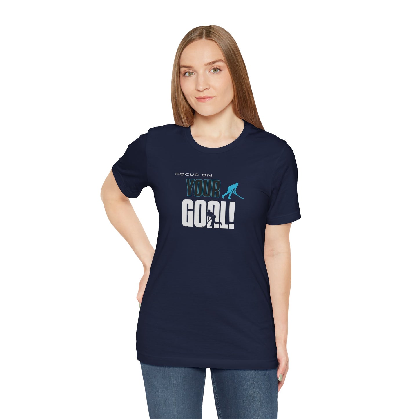 Focus On Your Goal Unisex Jersey Short Sleeve Tee