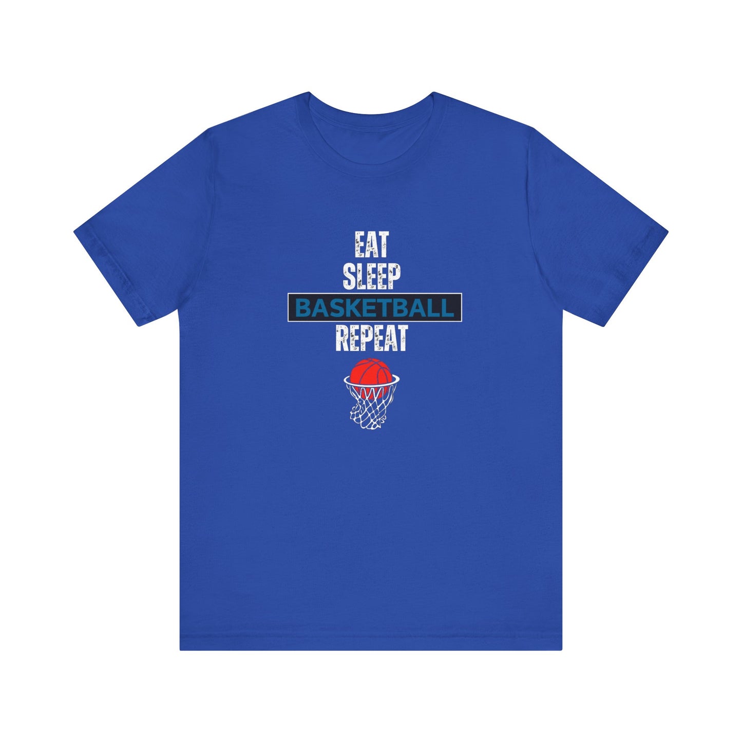 Eat, Sleep, Basketball, Repeat Unisex Jersey Short Sleeve Tee