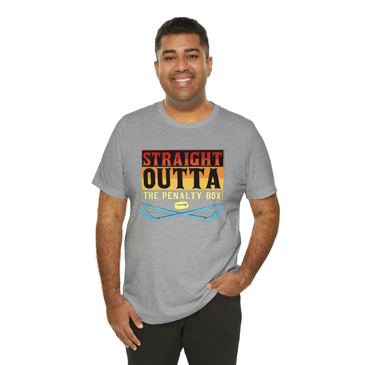 Straight Out The penalty Box Unisex Jersey Short Sleeve Tee