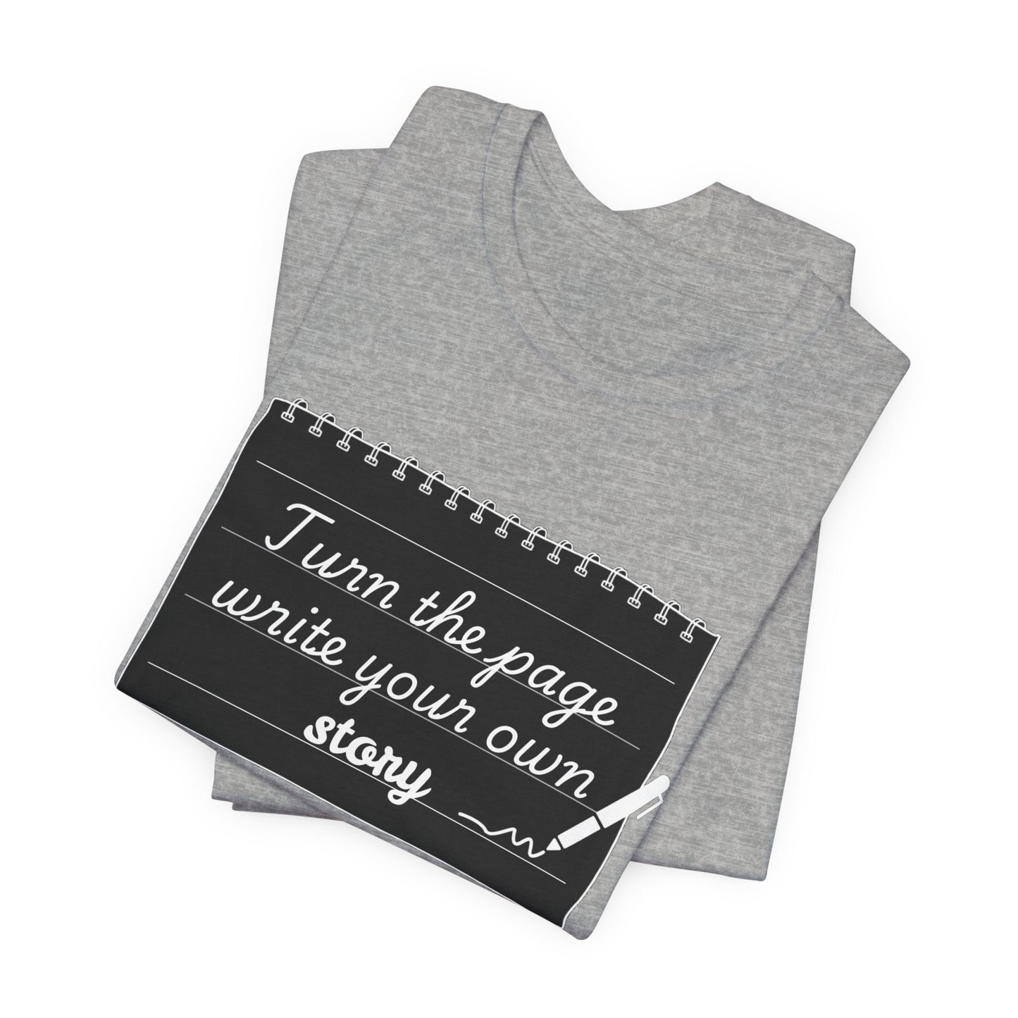 Turn the Page And Write Your Story Unisex Softstyle T-Shirt
