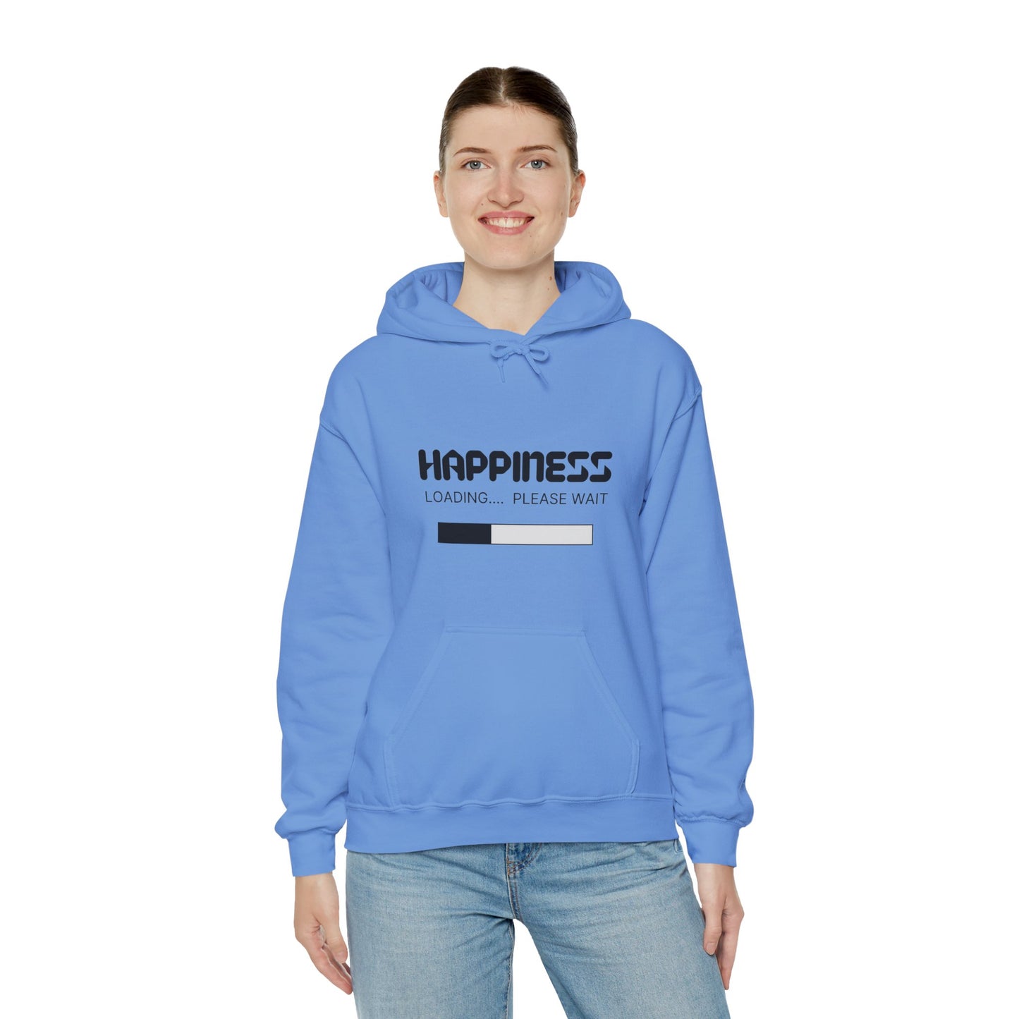 Happiness Loading Please Wait Unisex Heavy Blend™ Hooded Sweatshirt