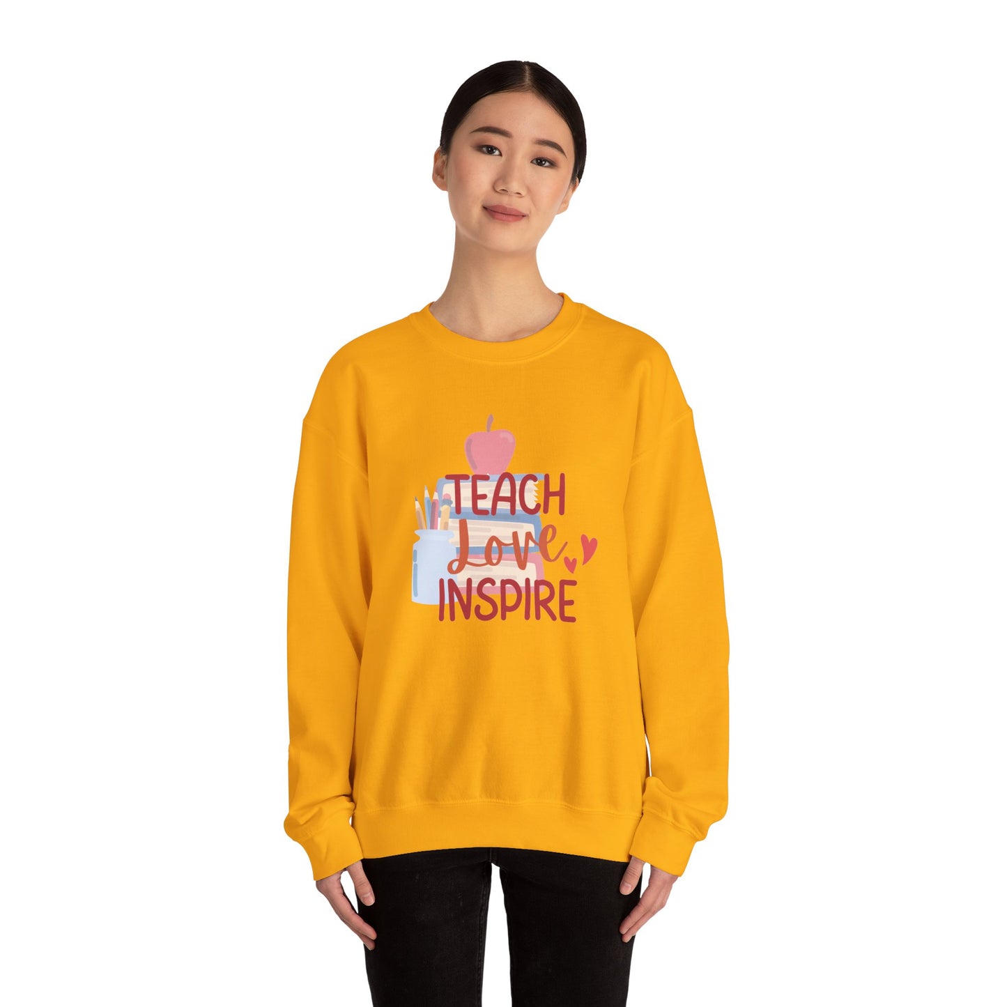 Teach, Love Inspire Unisex Heavy Blend™ Crewneck Sweatshirt