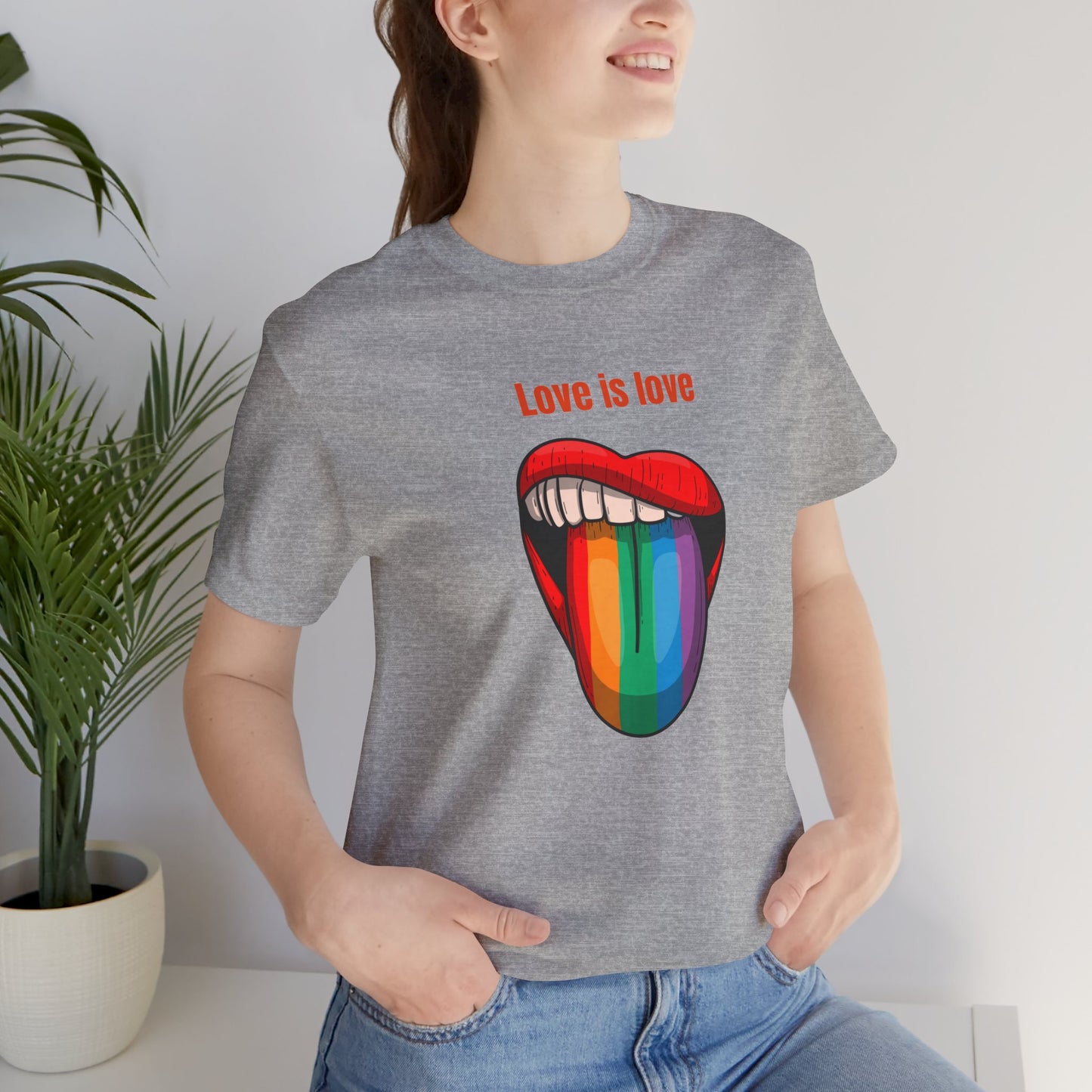 Love Is Love Unisex Jersey Short Sleeve Tee