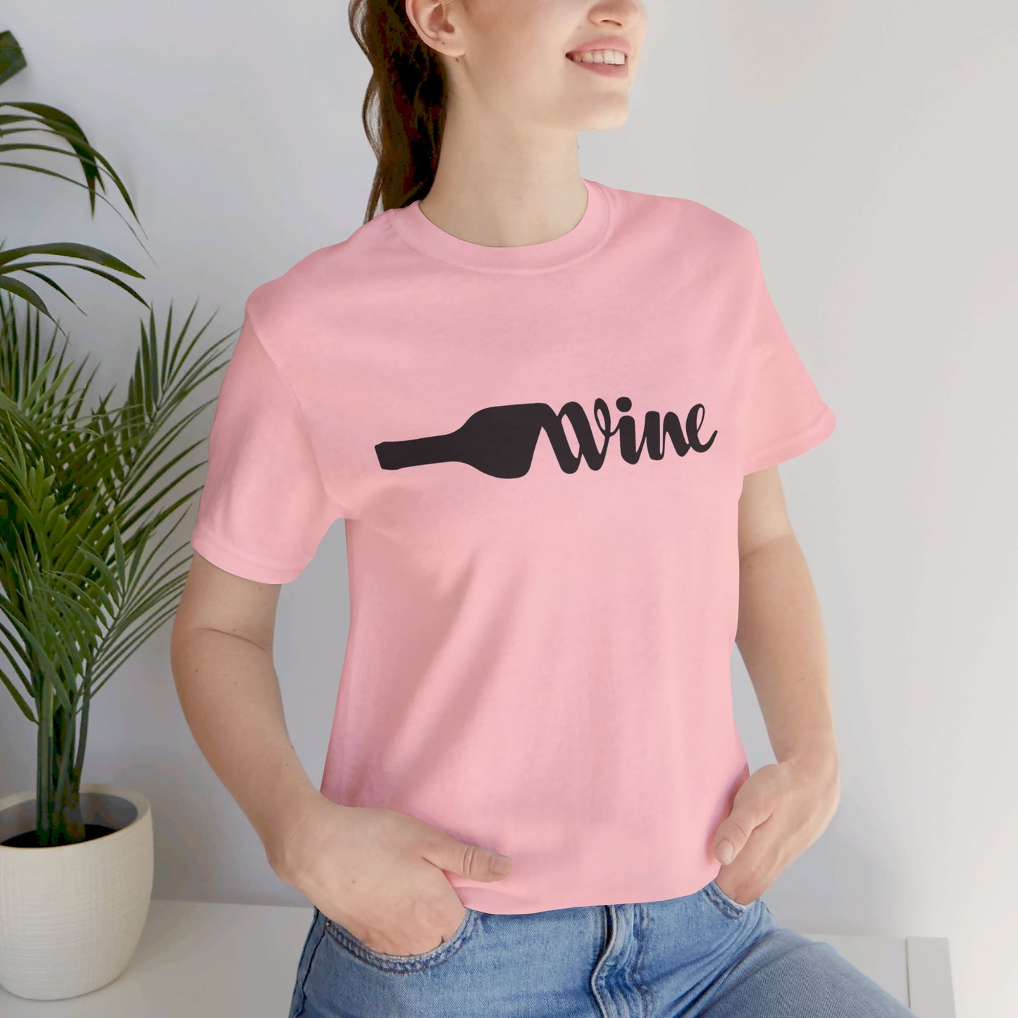 Wine Unisex Jersey Short Sleeve Tee