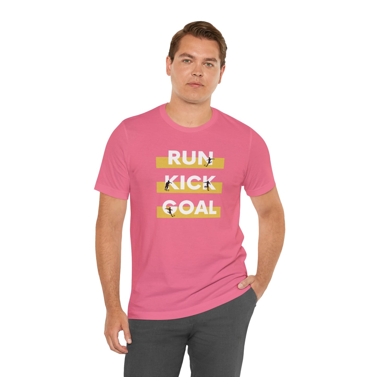 Soccer\ Run Kick Goal Unisex Jersey Short Sleeve Tee