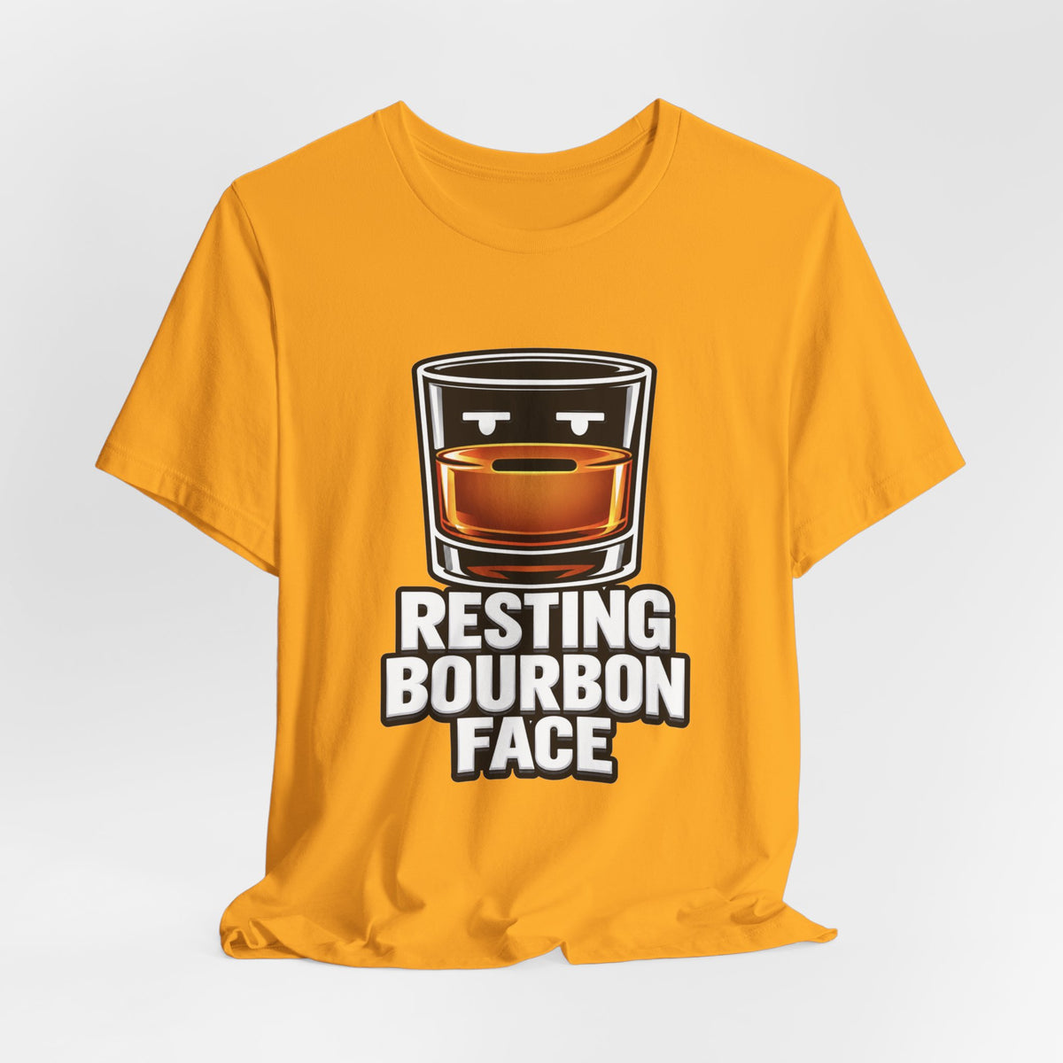 Resting Bourbon Face Unisex Jersey Short Sleeve Tee