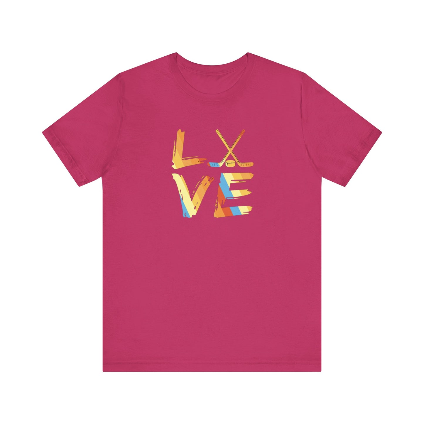 Love Hockey Unisex Jersey Short Sleeve Tee