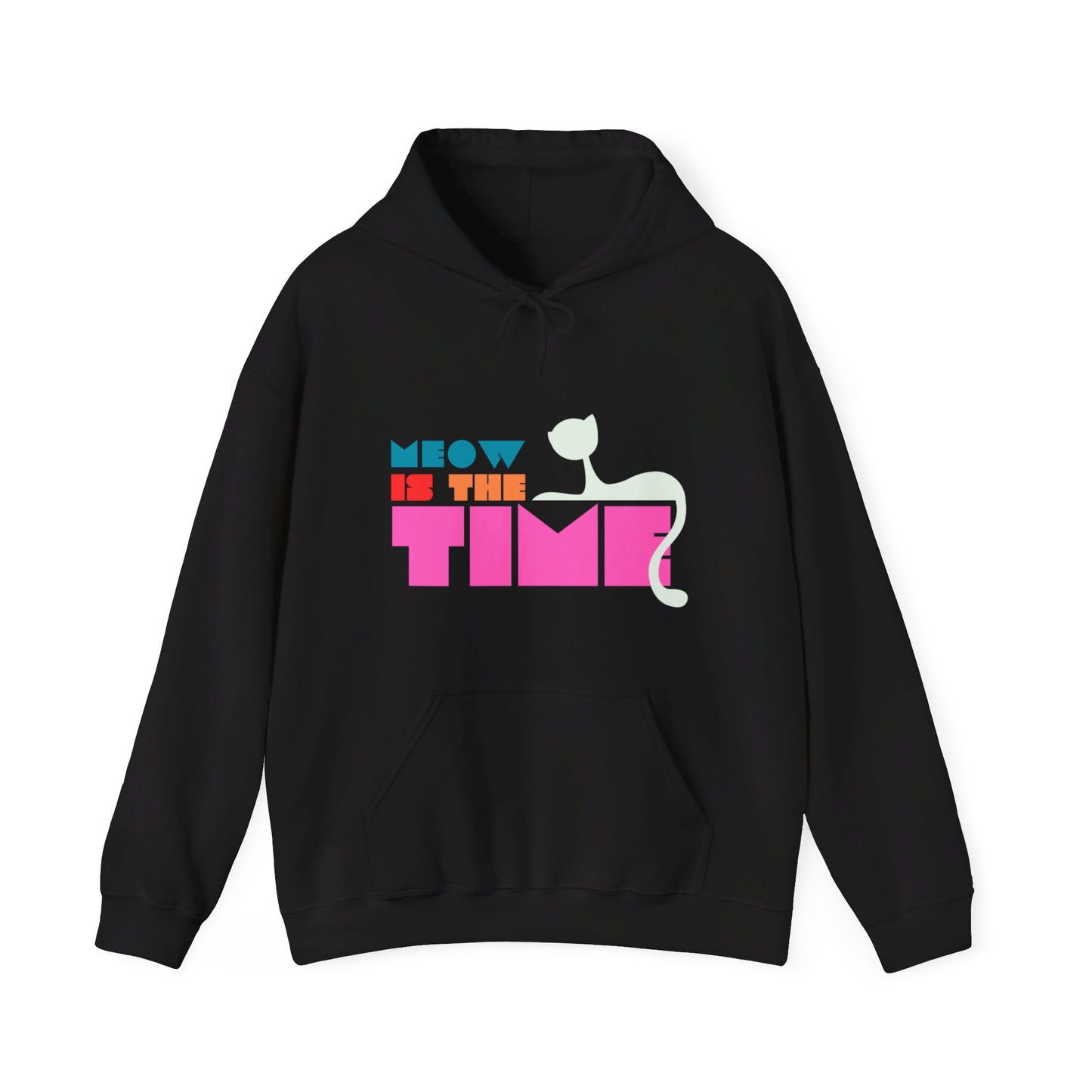 Meow Is The Time Unisex Heavy Blend™ Hooded Sweatshirt