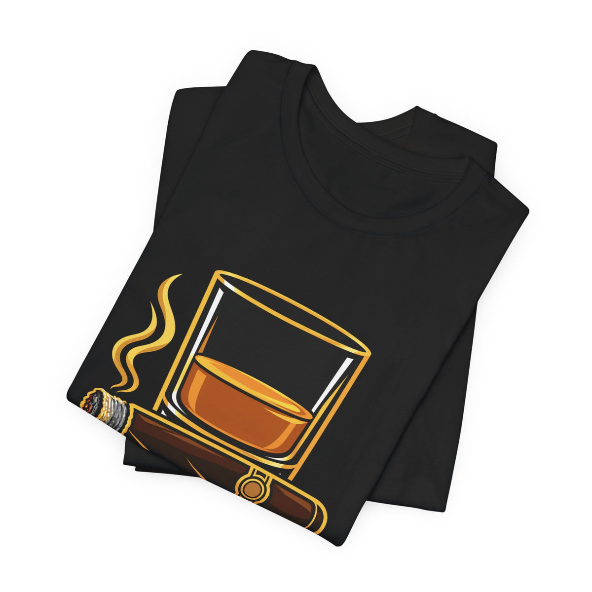 Cigar and Bourbon Unisex Jersey Short Sleeve Tee