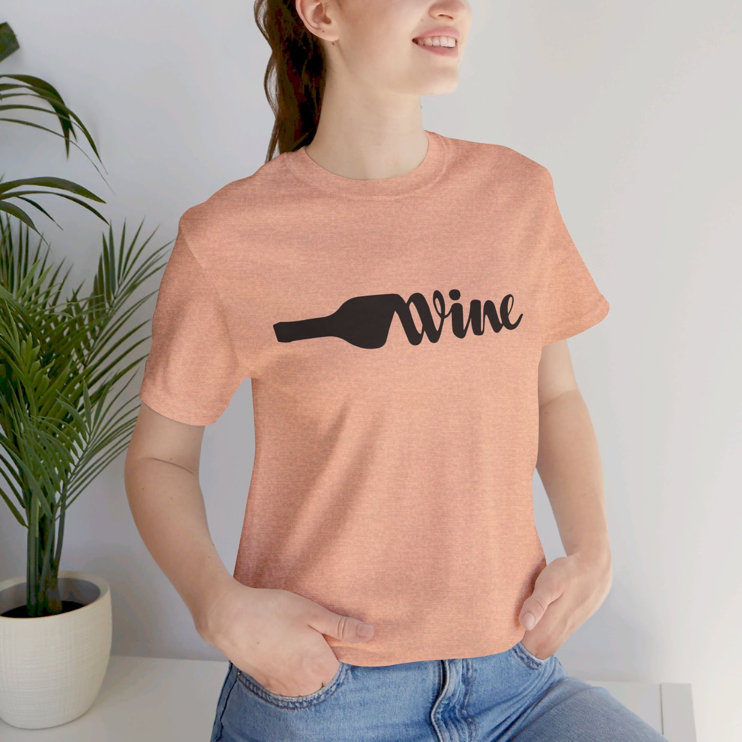 Wine Unisex Jersey Short Sleeve Tee