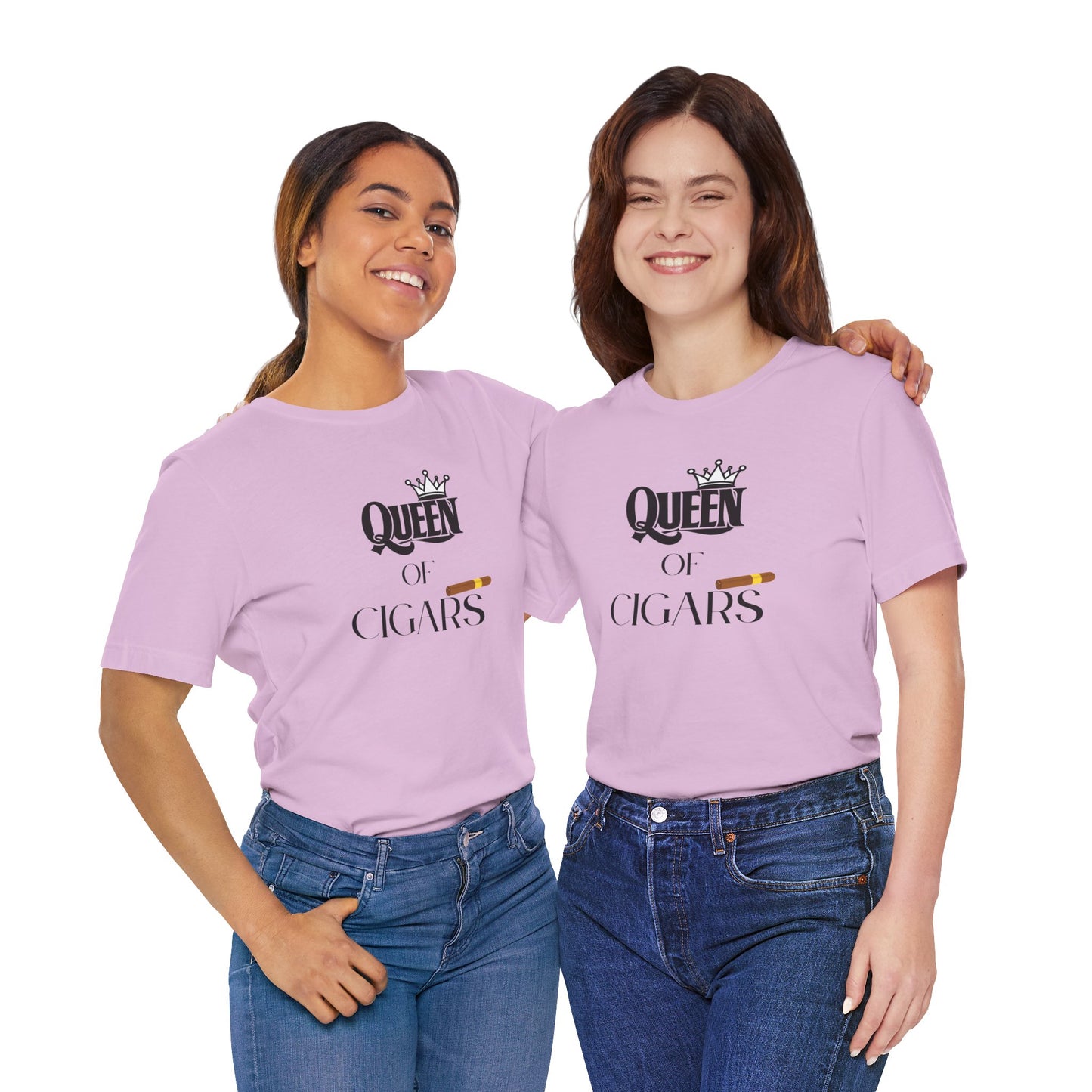 Cigars/ Queen of Cigars Unisex Jersey Short Sleeve Tee