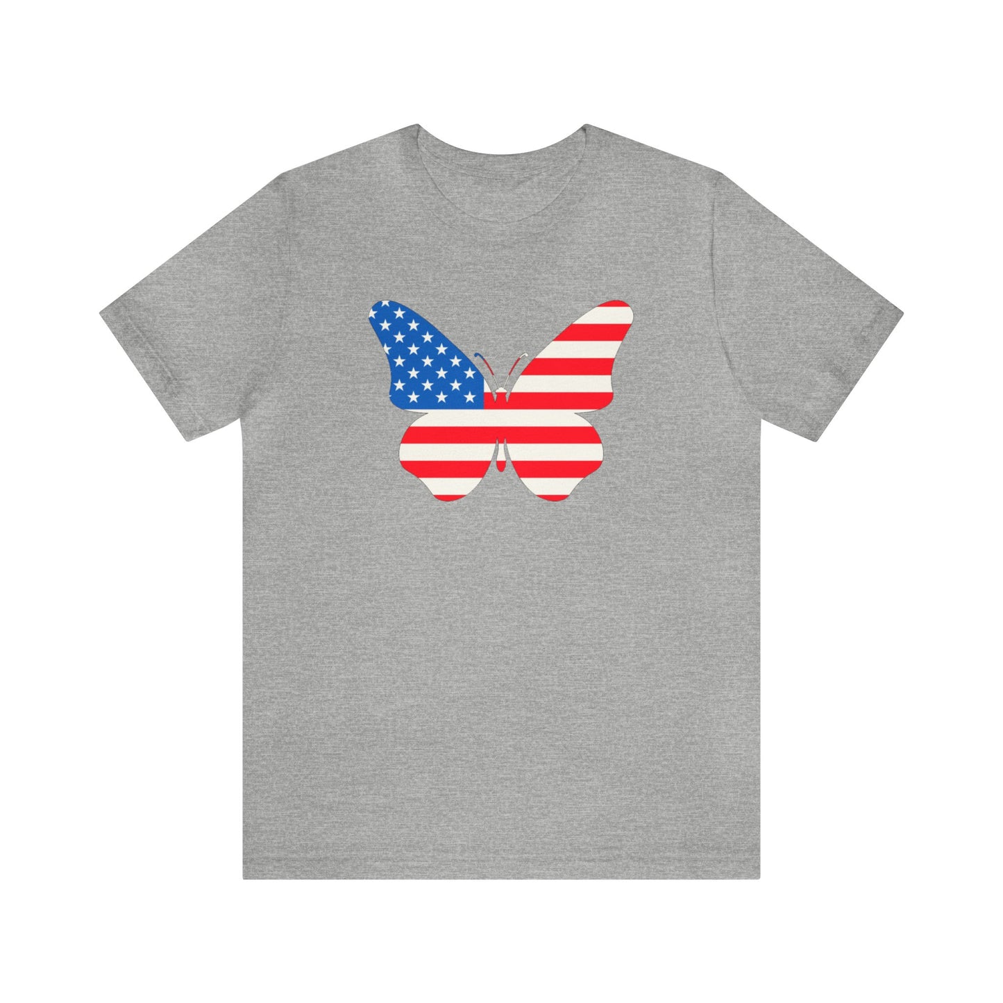 Butterfly Fourth Flag Unisex Jersey Short Sleeve Tee