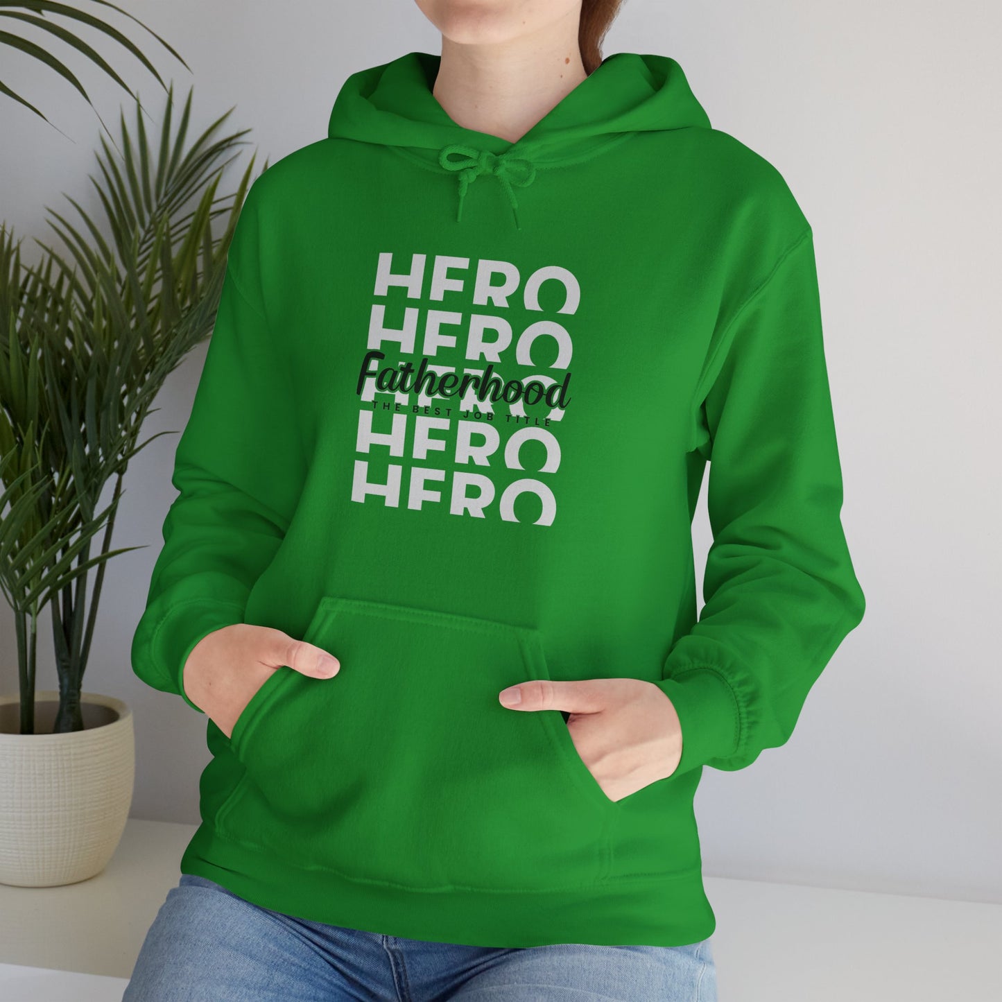 Dad/ Fatherhood Hero Unisex Heavy Blend™ Hooded Sweatshirt