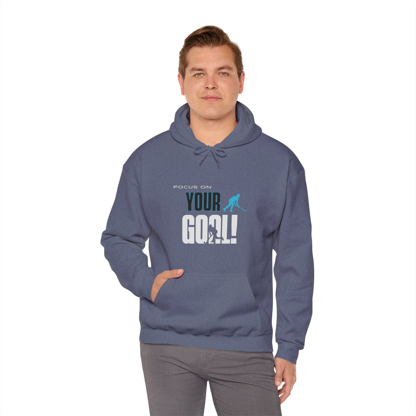 Focus On Your Goal Unisex Heavy Blend™ Hooded Sweatshirt