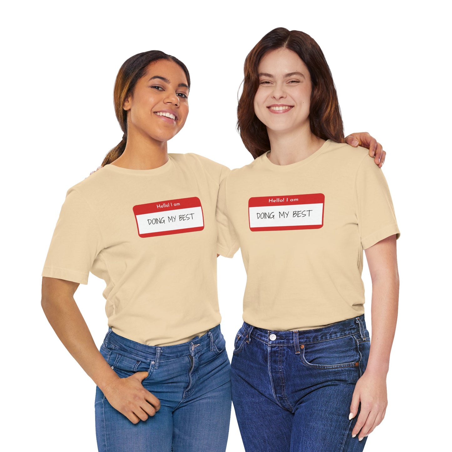 Hello I Am Doing My Best Unisex Jersey Short Sleeve Tee