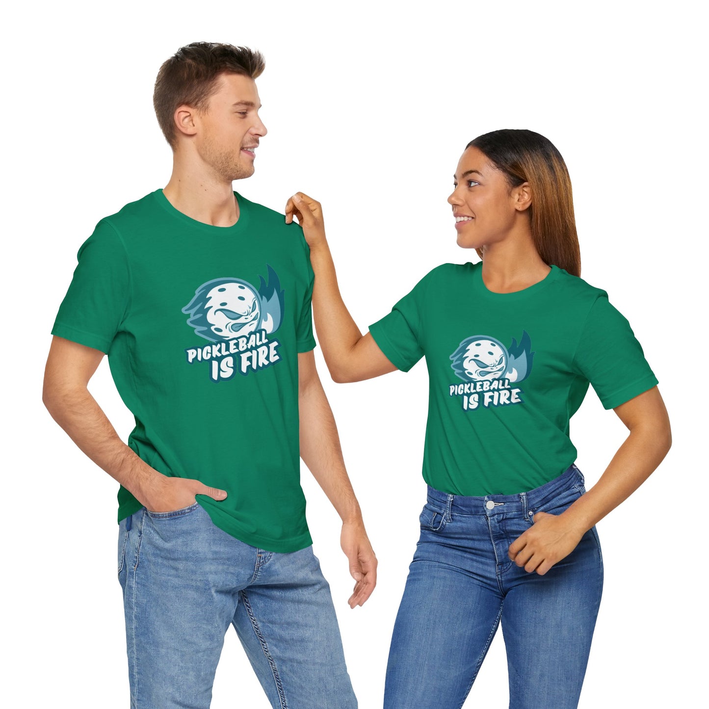 Pickleball Is Fire Unisex Jersey Short Sleeve Tee