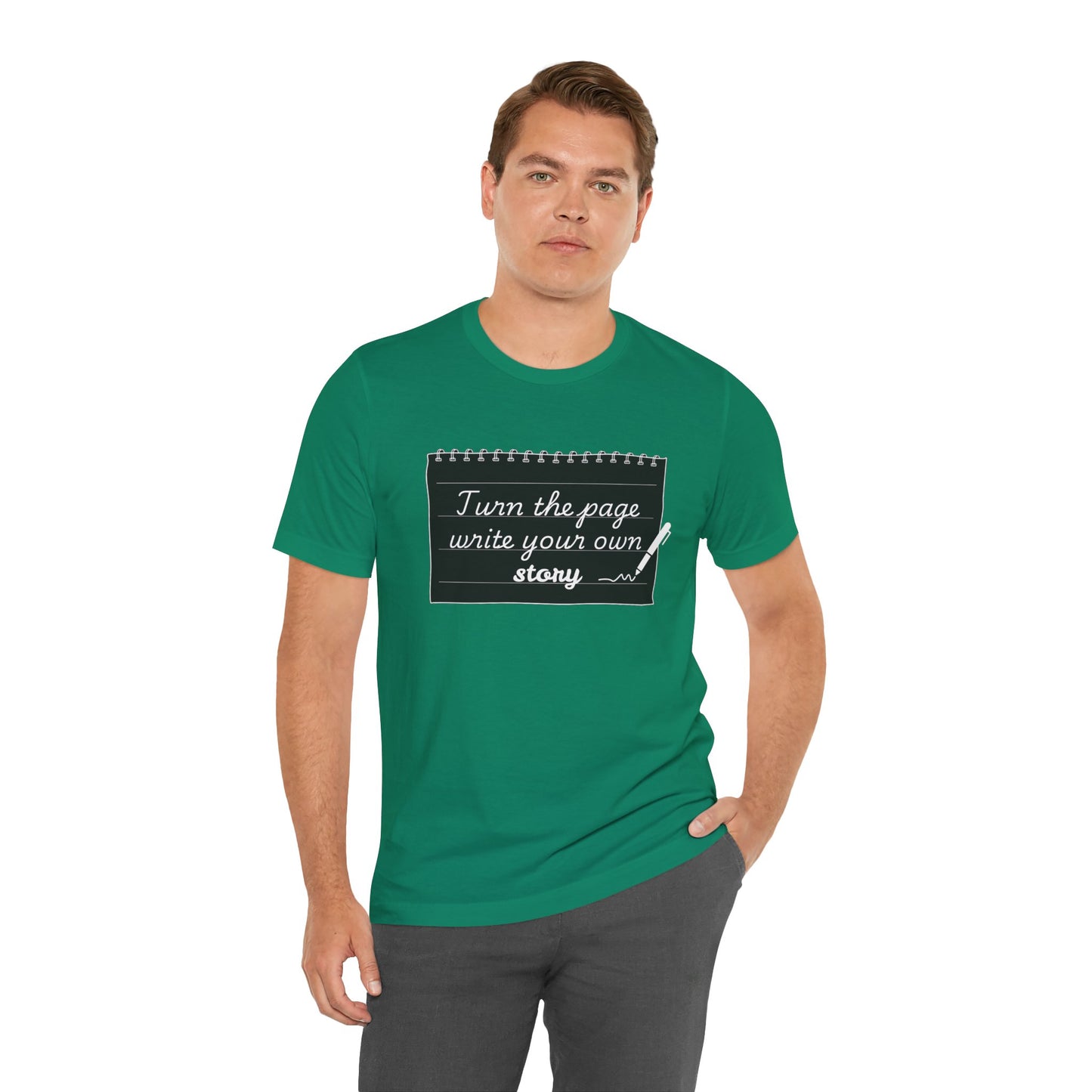 Turn the Page And Write Your Story Unisex Softstyle T-Shirt