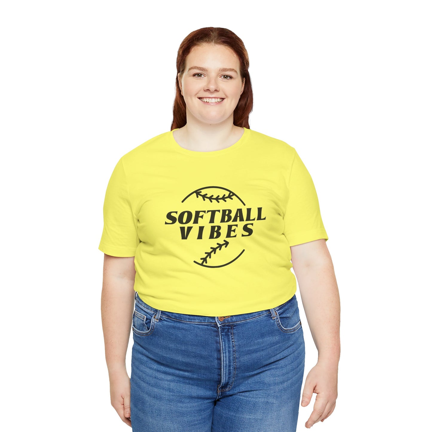 Softball Vibes Unisex Jersey Short Sleeve Tee