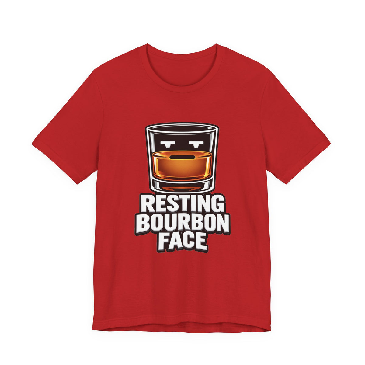 Resting Bourbon Face Unisex Jersey Short Sleeve Tee