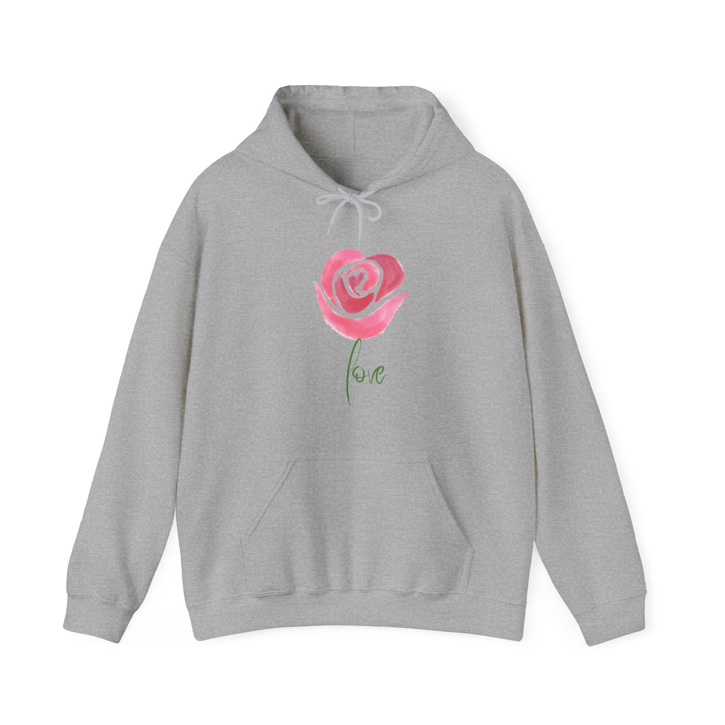 Flower Love Unisex Heavy Blend™ Hooded Sweatshirt