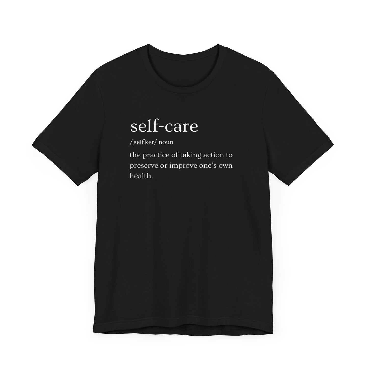 Self-Care Unisex Jersey Short Sleeve Tee