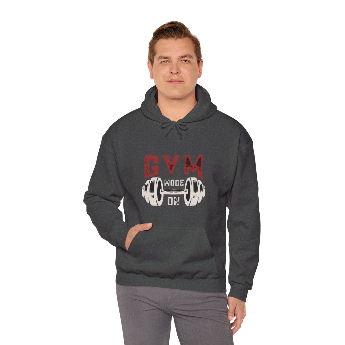 Gym Mode On Unisex Heavy Blend™ Hooded Sweatshirt